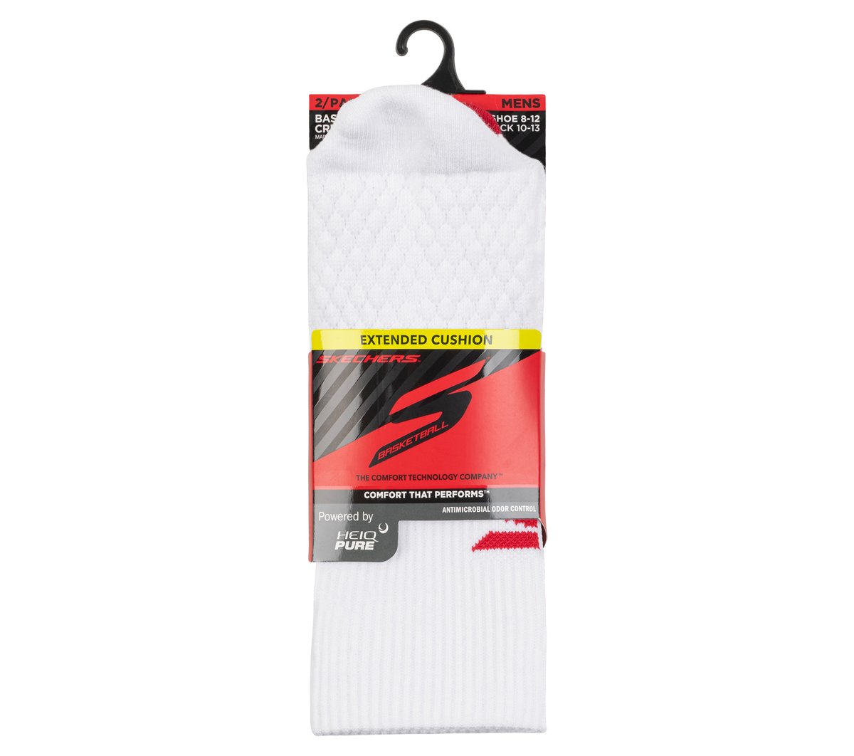 Skechers 2 Pack Performance Basketball Crew Socks