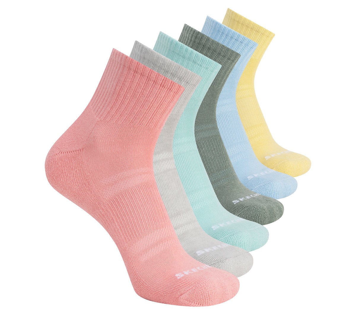 Skechers 6 Pack Core Quarter Large Socks