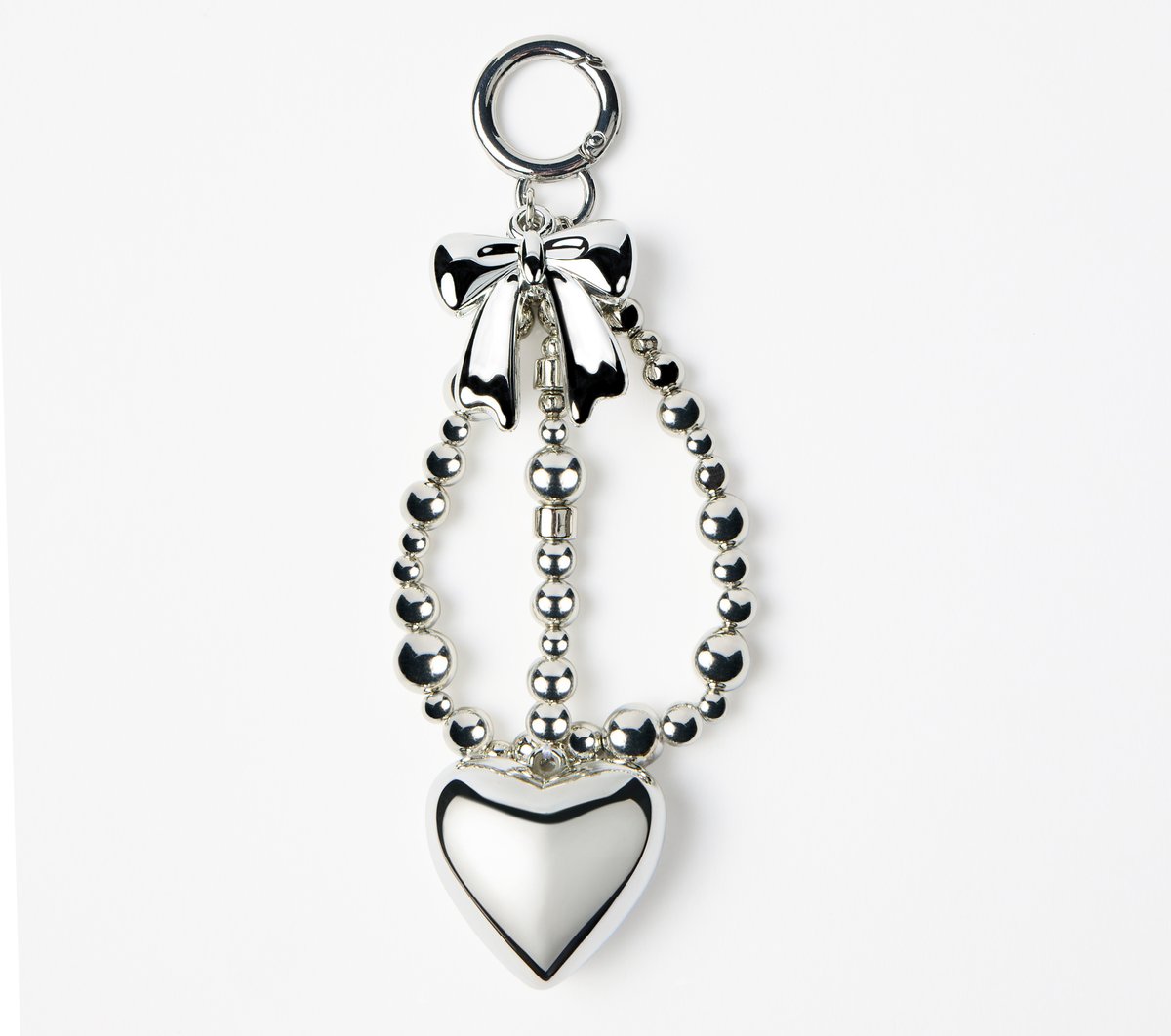 Skechers Bag Charm - Silver Heart