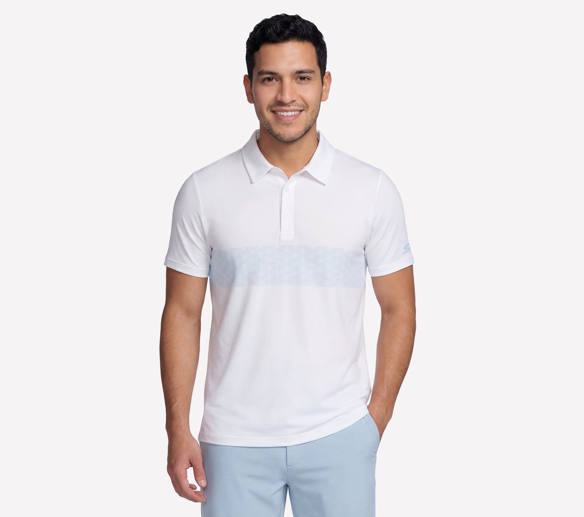 Skechers GO DRI Charge Palm Stripe Polo
