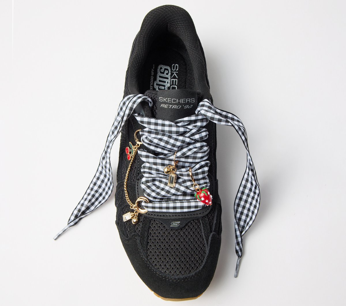 Skechers Shoelaces With Charm Set - Gingham