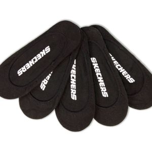 Skechers 5 Pack Non Terry Solid Liner Socks